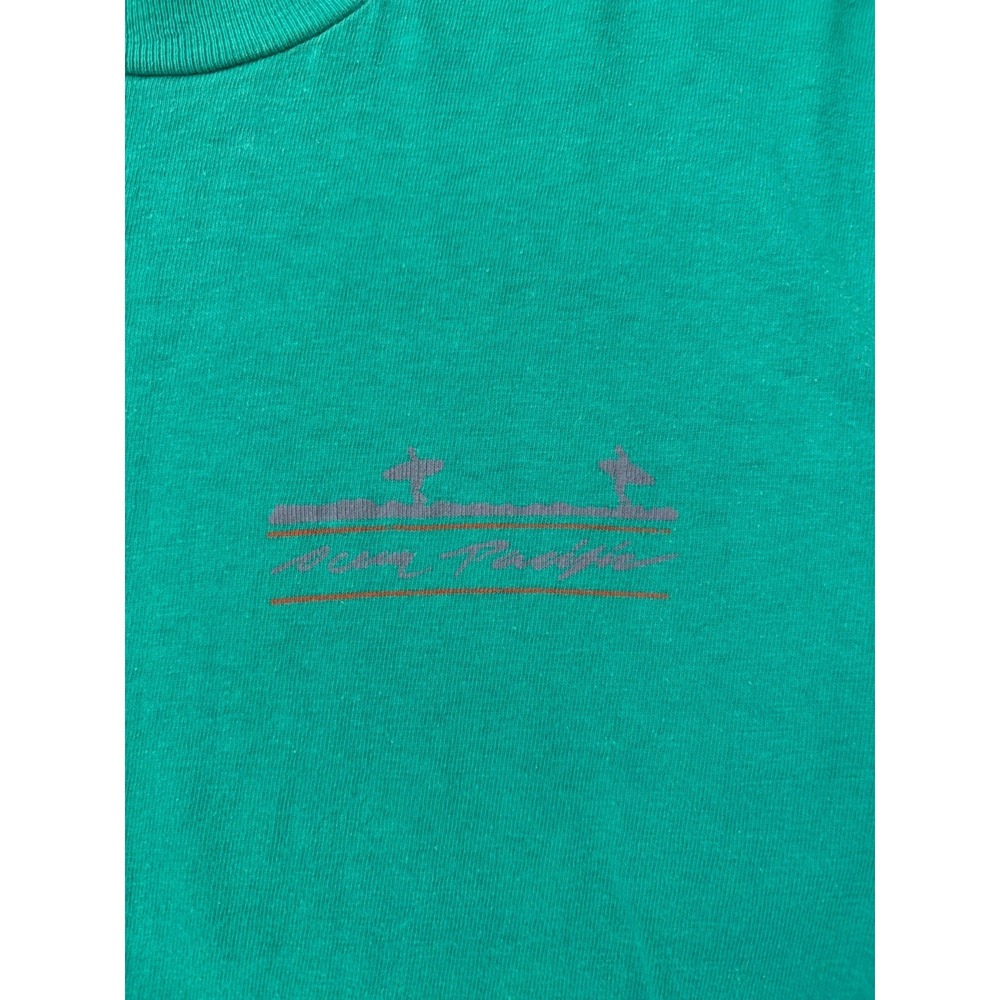 Vintage Ocean Pacific Men's Single Stitch Surf Beach Graphic T-shirt Small - Picture 3 of 7